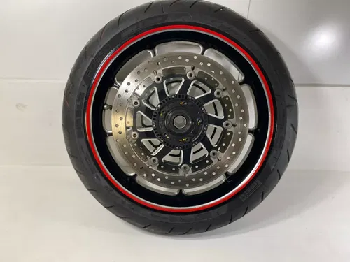 2012 Ducati Diavel Carbon Edition Front Wheel OEM Tire Rim Rotors  50122081AA