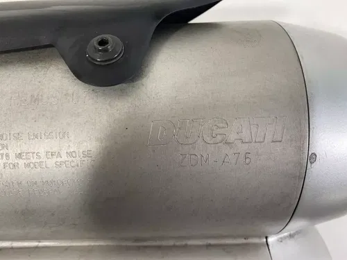 2012 Ducati Diavel Exhaust Silencer Muffler OEM Slip On Clamp Stock 57321111A