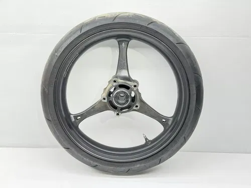 2007 Suzuki GSXR 750 Front Wheel Black 55110-02H00 Tire Rim OEM GSXR750 GSXR600