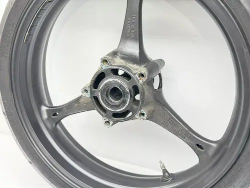 2007 Suzuki GSXR 750 Front Wheel Black 55110-02H00 Tire Rim OEM GSXR750 GSXR600