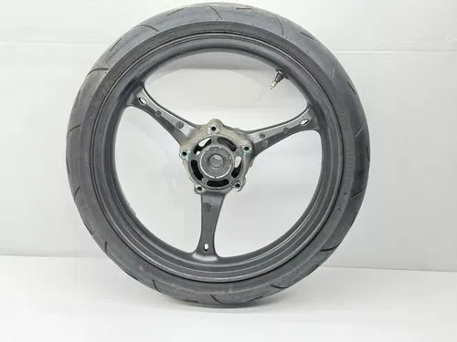 2007 Suzuki GSXR 750 Front Wheel Black 55110-02H00 Tire Rim OEM GSXR750 GSXR600