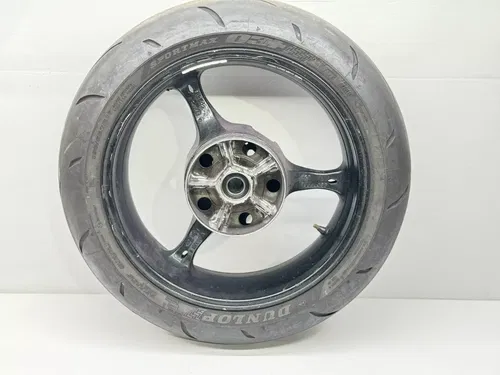 2007 Suzuki GSXR 750 Rear Wheel Rim Black Tire 64111-01H00-019 GSXR750 GSXR600