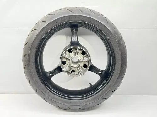 2007 Suzuki GSXR 750 Rear Wheel Rim Black Tire 64111-01H00-019 GSXR750 GSXR600