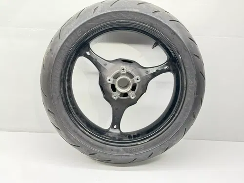 2007 Suzuki GSXR 750 Rear Wheel Rim Black Tire 64111-01H00-019 GSXR750 GSXR600