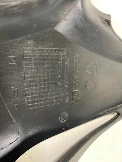 2012 Ducati Diavel Left Half Fairing OEM 480.1.495.3A Cover Fairing Guard Black