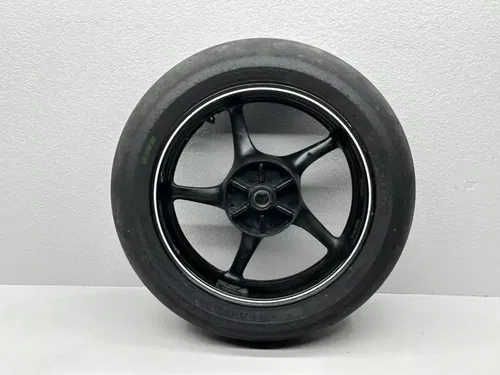 2014 Yamaha R6 Rear Wheel Rim Tire Slick 94118-17067-00 Black OEM YZFR6 YZF R6