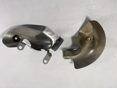2012 Ducati Diavel Heat Shields Exhaust Pipe Set OEM Cover Guards Protectors