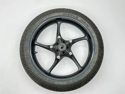 2009 Yamaha YZFR6 Front Wheel Rim Tire 5SL-25168-00-2X OEM Black YZF R6