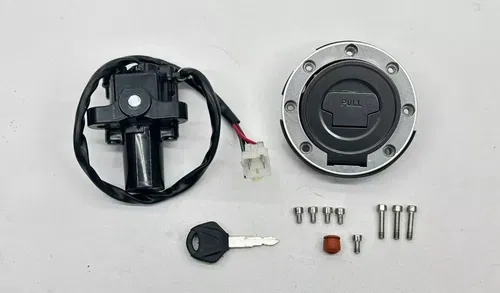 2009 Yamaha YZFR6 Ignition Switch Lock Gas Cap Key Bolts OEM Assembly YZF R6