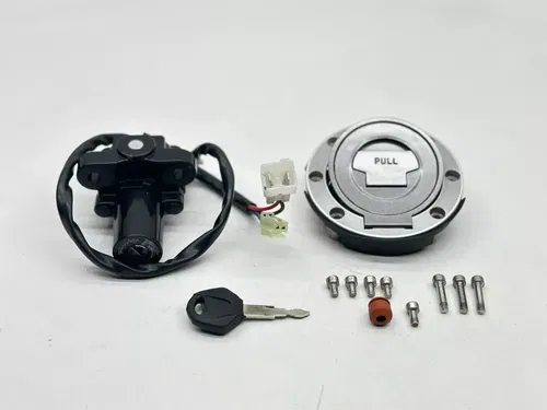 2009 Yamaha YZFR6 Ignition Switch Lock Gas Cap Key Bolts OEM Assembly YZF R6