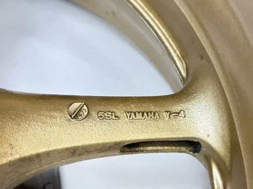 2009 Yamaha YZFR6 Rear Wheel Rim Golden 5SL-25338-00-3X OEM Black Tire YZF R6