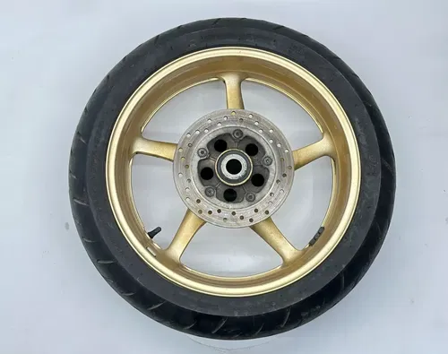 2009 Yamaha YZFR6 Rear Wheel Rim Golden 5SL-25338-00-3X OEM Black Tire YZF R6