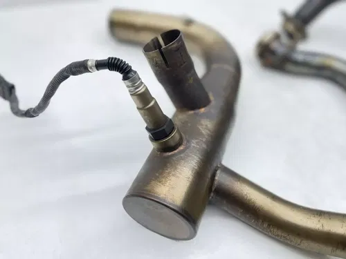 2009 Aprilia Mana 850 Exhaust Header Manifold Head Pipes Stock Muffler Assembly