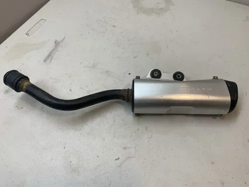 2008 KX65 OEM EXHAUST PIPE SILENCER MUFFLER KAWASAKI RM KX 65 DAMAGED 02-22