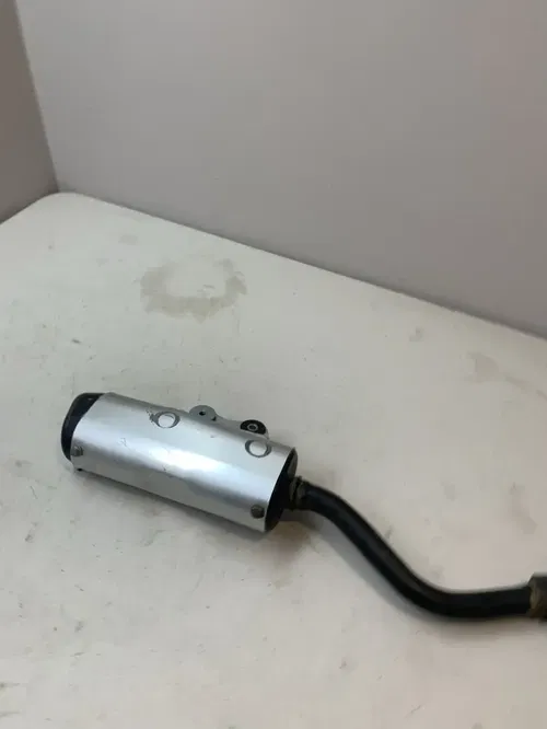 2008 KX65 OEM EXHAUST PIPE SILENCER MUFFLER KAWASAKI RM KX 65 DAMAGED 02-22