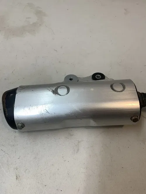2008 KX65 OEM EXHAUST PIPE SILENCER MUFFLER KAWASAKI RM KX 65 DAMAGED 02-22