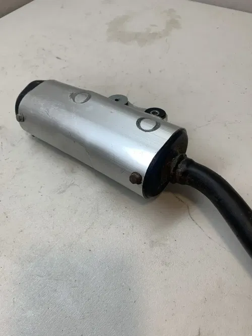 2008 KX65 OEM EXHAUST PIPE SILENCER MUFFLER KAWASAKI RM KX 65 DAMAGED 02-22