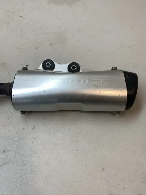 2008 KX65 OEM EXHAUST PIPE SILENCER MUFFLER KAWASAKI RM KX 65 DAMAGED 02-22