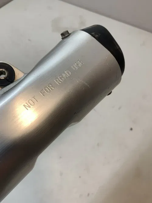 2008 KX65 OEM EXHAUST PIPE SILENCER MUFFLER KAWASAKI RM KX 65 DAMAGED 02-22