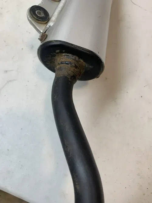 2008 KX65 OEM EXHAUST PIPE SILENCER MUFFLER KAWASAKI RM KX 65 DAMAGED 02-22