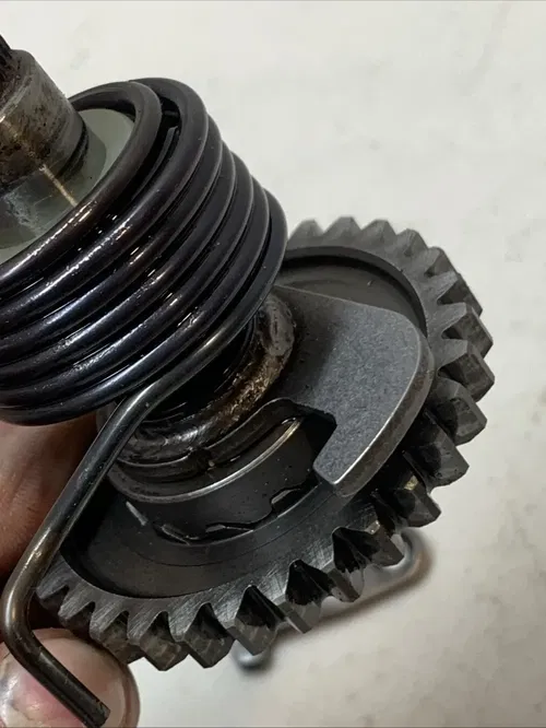 2008 Kawasaki KX65 OEM Kick Start Shaft Kicker Gear Spring Kick Starter ASSY. 08