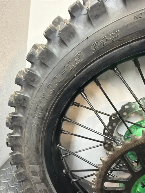 2010 KX250 18" Rear Wheel Rim Hub Tire 06-18 KX250 06-13 KX450 19-24 Back Wheel