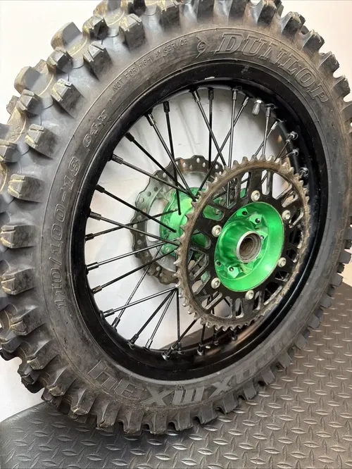 2010 KX250 18" Rear Wheel Rim Hub Tire 06-18 KX250 06-13 KX450 19-24 Back Wheel