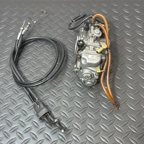 2000 KTM 520 EXC OEM Carburetor With Throttle Cables FOR PARTS OR REPAIR 00-02