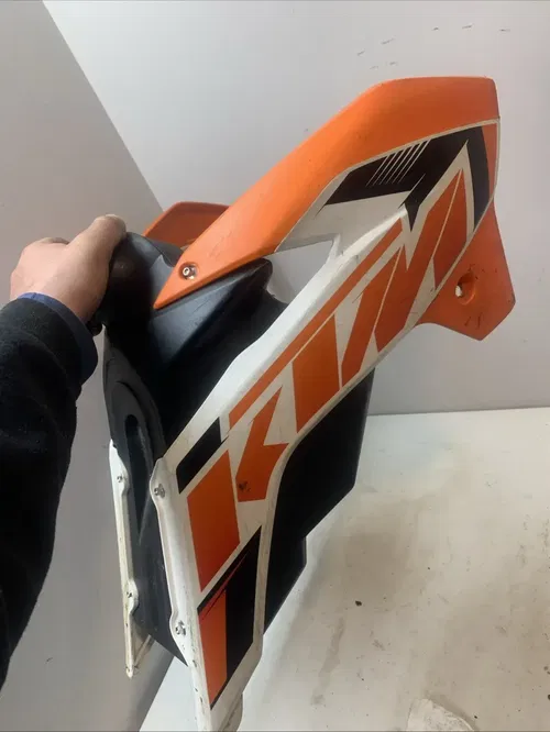2015 KTM SX 85 OEM Gas Tank Fuel Tank w Tank Shrouds Side Plastics Cap Petcock
