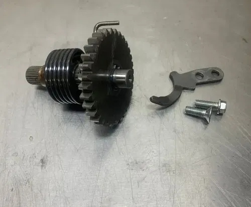 02-23 KX65 OEM Kickstarter Gear Assembly Gear Shaft Spring Hardware Kicker Gear
