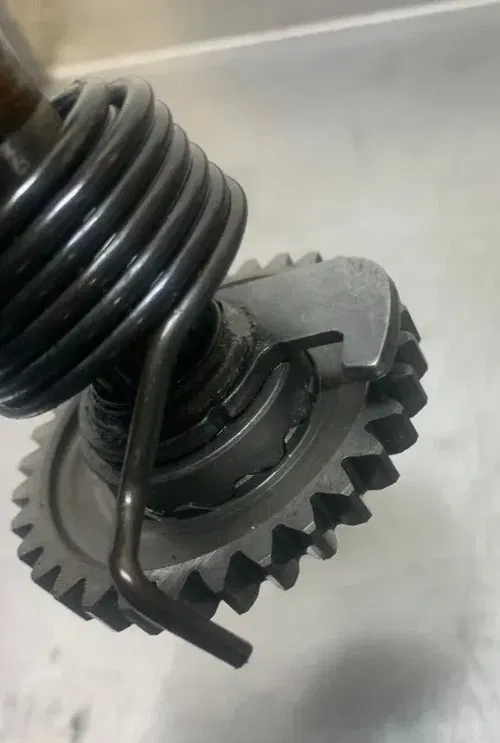 02-23 KX65 OEM Kickstarter Gear Assembly Gear Shaft Spring Hardware Kicker Gear