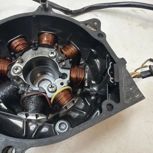 1984 Honda XL250R OEM Stator & Cover Left Side Stator Cover And Generator GOOD!