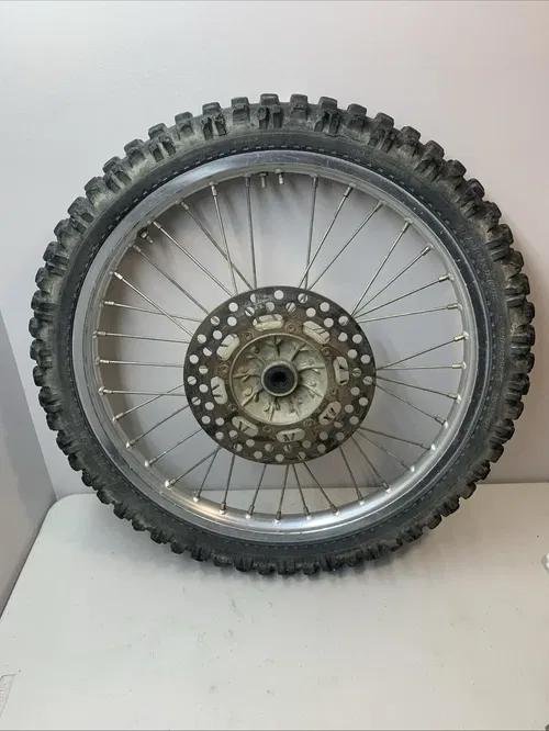 1988 KX250 OEM Complete Front Wheel Rim Rotor Hub Tire KX 250 kx250 Front Wheel