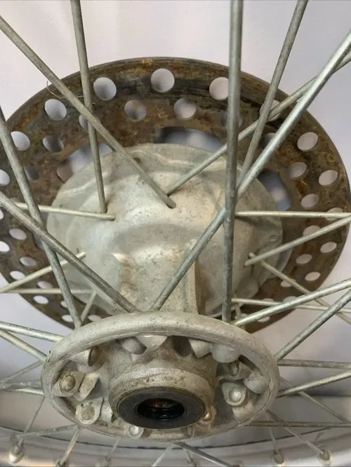 1988 KX250 OEM Complete Front Wheel Rim Rotor Hub Tire KX 250 kx250 Front Wheel