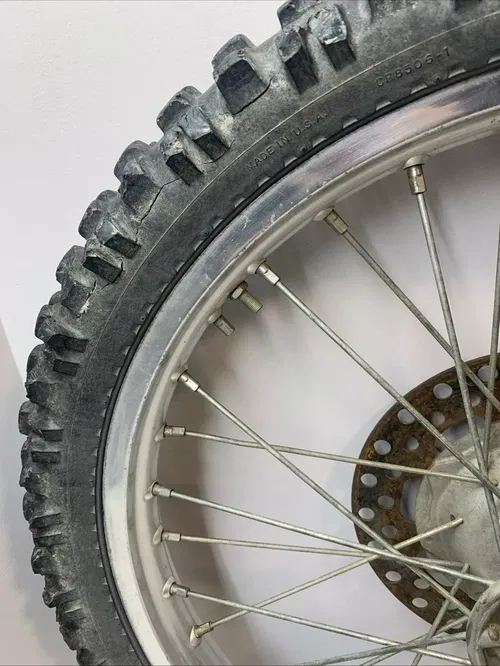 1988 KX250 OEM Complete Front Wheel Rim Rotor Hub Tire KX 250 kx250 Front Wheel