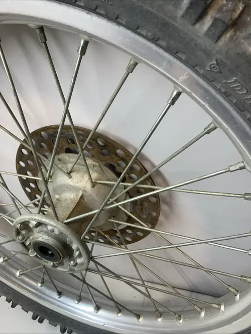 1988 KX250 OEM Complete Front Wheel Rim Rotor Hub Tire KX 250 kx250 Front Wheel
