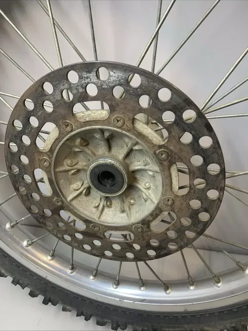 1988 KX250 OEM Complete Front Wheel Rim Rotor Hub Tire KX 250 kx250 Front Wheel