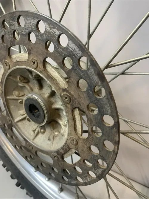 1988 KX250 OEM Complete Front Wheel Rim Rotor Hub Tire KX 250 kx250 Front Wheel
