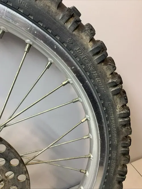 1988 KX250 OEM Complete Front Wheel Rim Rotor Hub Tire KX 250 kx250 Front Wheel