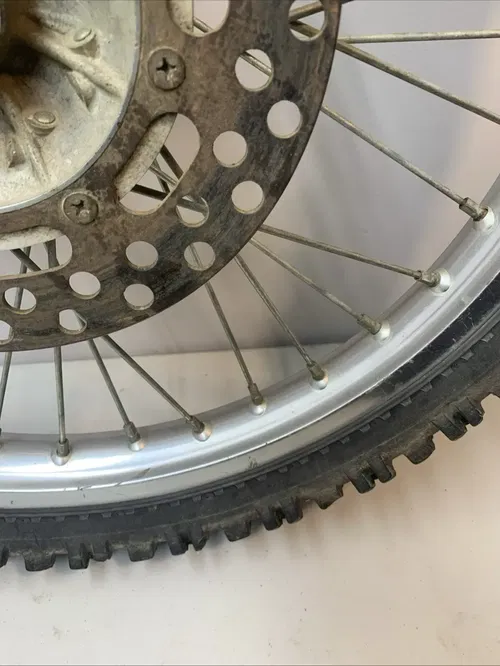 1988 KX250 OEM Complete Front Wheel Rim Rotor Hub Tire KX 250 kx250 Front Wheel