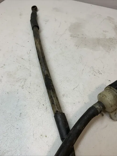 1995 KX100 KX80 OEM REAR BRAKE MASTER CYLINDER LINE RES. PEDAL LEVER UNTESTED!
