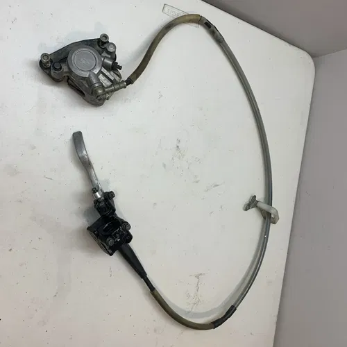 1988 KX250 OEM Front Brake Assembly Caliper Hose Lever Master KX125 KX500 87 88