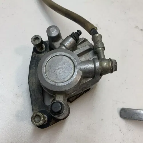 1988 KX250 OEM Front Brake Assembly Caliper Hose Lever Master KX125 KX500 87 88