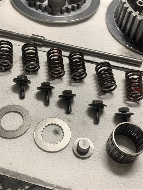 1988 KX250 OEM Complete Clutch Basket Hub Pressure Plate Springs Rod Hardware 88