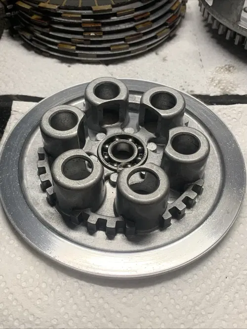 1988 KX250 OEM Complete Clutch Basket Hub Pressure Plate Springs Rod Hardware 88