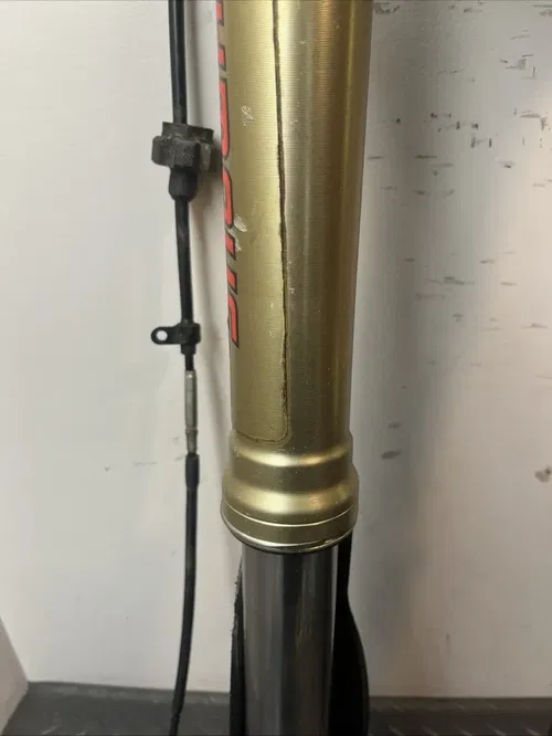 2008 KX250F OEM Forks Triple Trees Handlebars Cables Levers Fork Legs Guards 08