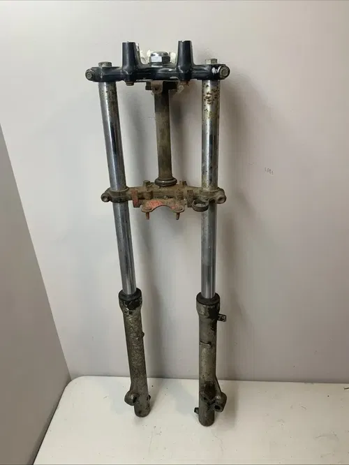 1986 XR80R OEM Front Forks Triple Trees xr80 XR 80 Fork Legs Forks