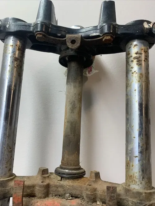 1986 XR80R OEM Front Forks Triple Trees xr80 XR 80 Fork Legs Forks