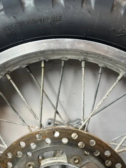 1998 Suzuki RM250 Excel Rear Wheel Assembly Rim Hub Tire Rotor 110/100-18