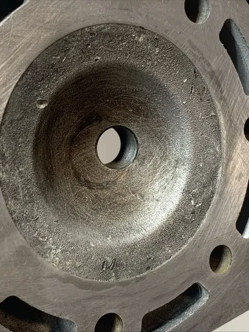 1988 KX250 OEM Cylinder Head Dome KX 250 Head With Elbow And Hardware 88 kx250